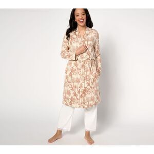 BumbleBella by Jill Martin Women's Sleepwear Sz L Dreamy Jersey Brown A640441